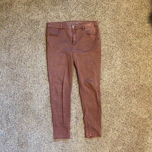 Dusty Rose Skinny Jeans